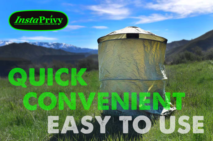 Backpack portable toilet & privacy shelter system best sale