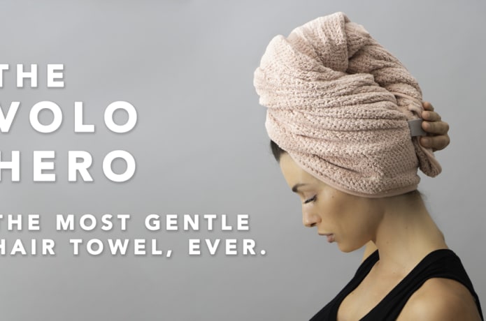 The VOLO Hero The Most Gentle Hair Towel Ever. Indiegogo