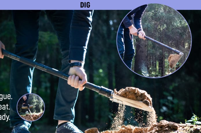 BAHA SHOVEL Multifunctional Tool for Survival Indiegogo