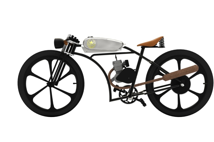 Imperial Cycles Motorized Bicycle custom Gas Tank Indiegogo