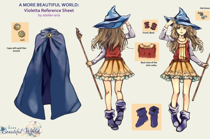 Violetta tear-sheet (Featuring our upgraded art!)