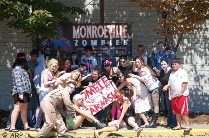 Monroeville zombies hoodie shop