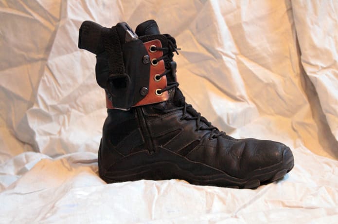 Lace on boot holster on sale