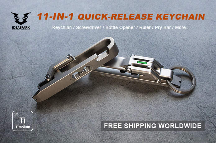 11 In 1 Ti Multifunction Quick Release Keychain Indiegogo