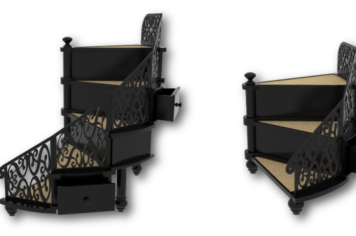 Spiral pet stairs discount