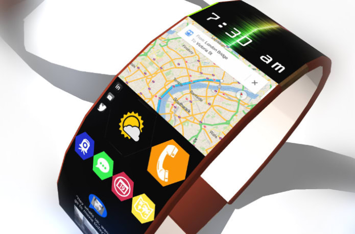 uGear P Clock smartwatch with holographic keyboard Indiegogo