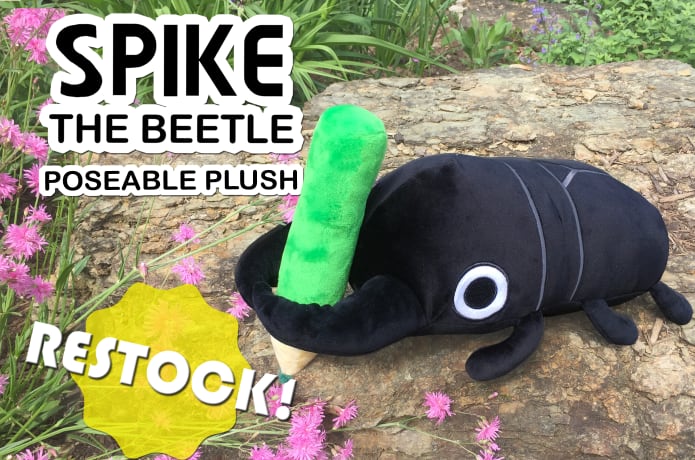Spike the Beetle Large Plush RESTOCK Indiegogo