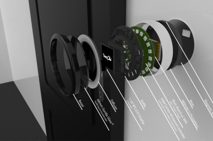 Components and hardware for the TimeChi-e secondary display add-on