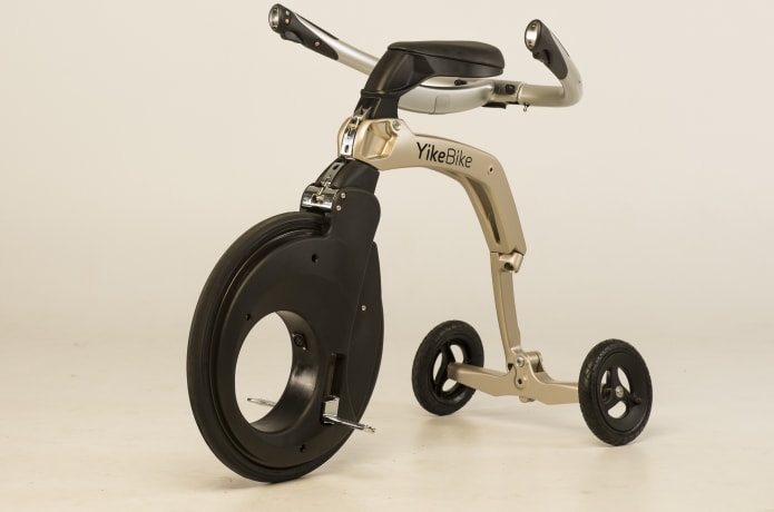 YikeBike fully electric folding bike Indiegogo