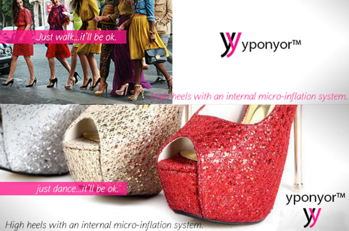 High Heels Shoes With Internal Inflation Layer Indiegogo