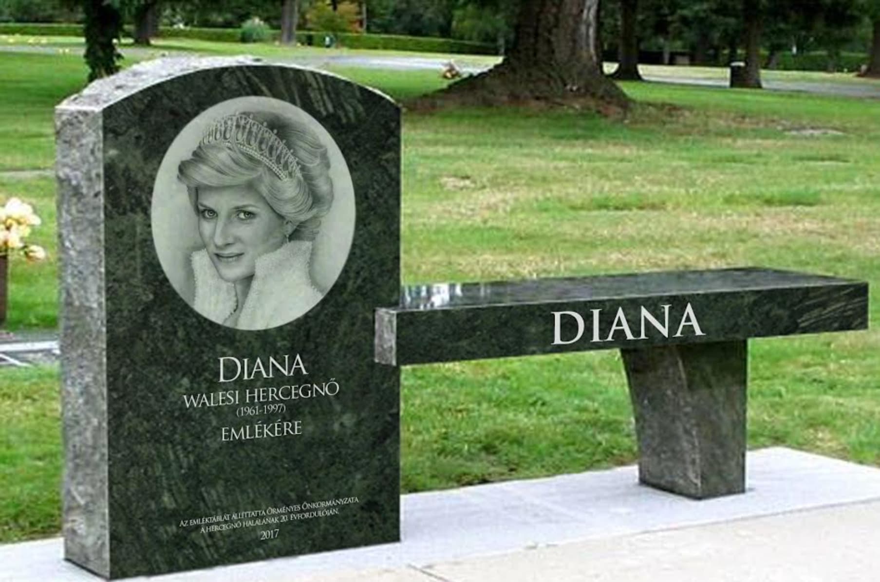 Princess Diana Memorial Bench And Lake Indiegogo