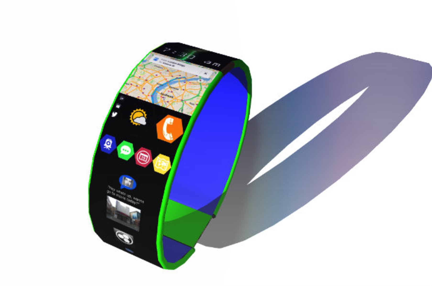 Holographic smartwatch hot sale