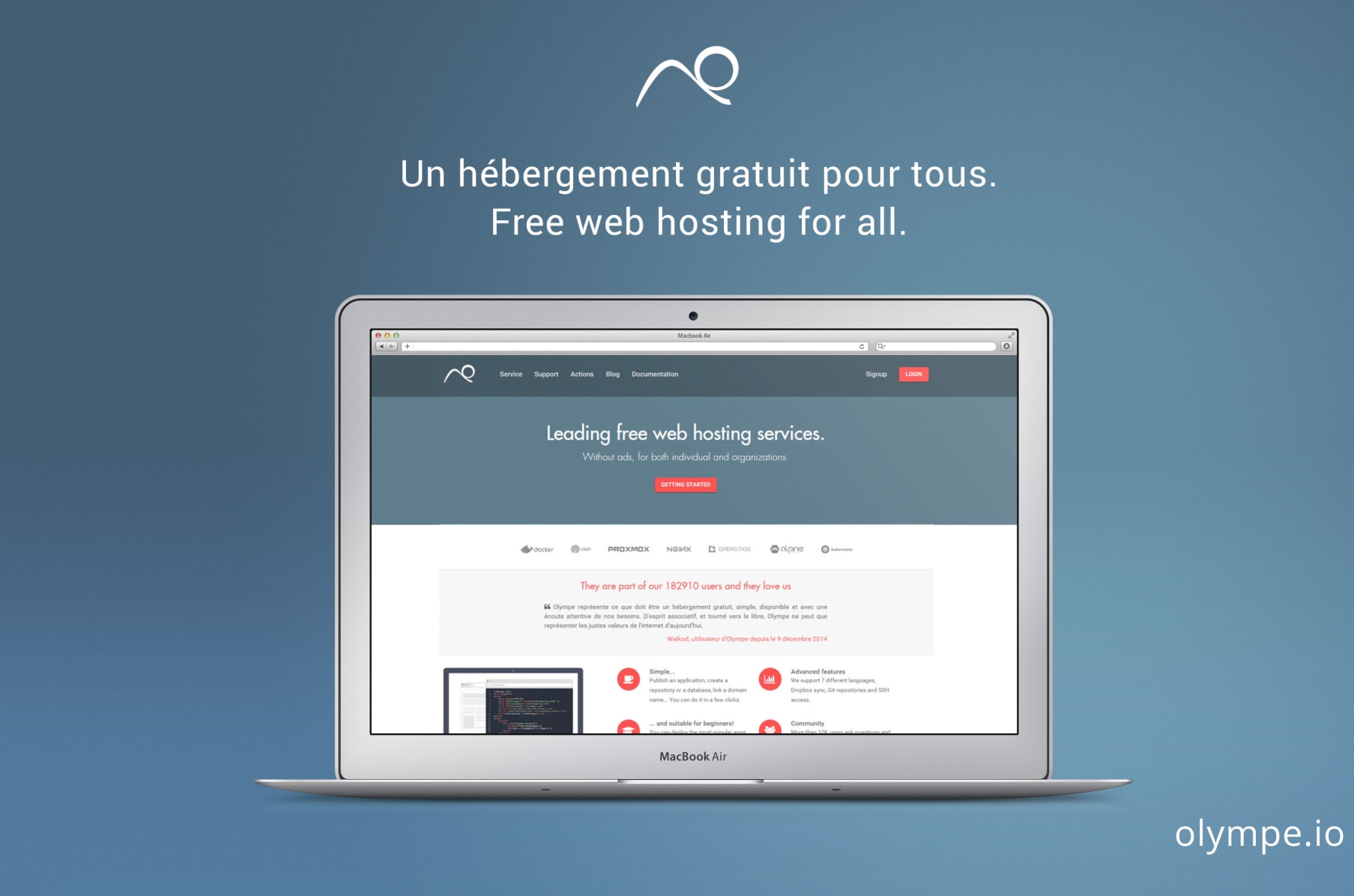 Olympe Io Free Web Hosting Hebergement Gratuit Indiegogo