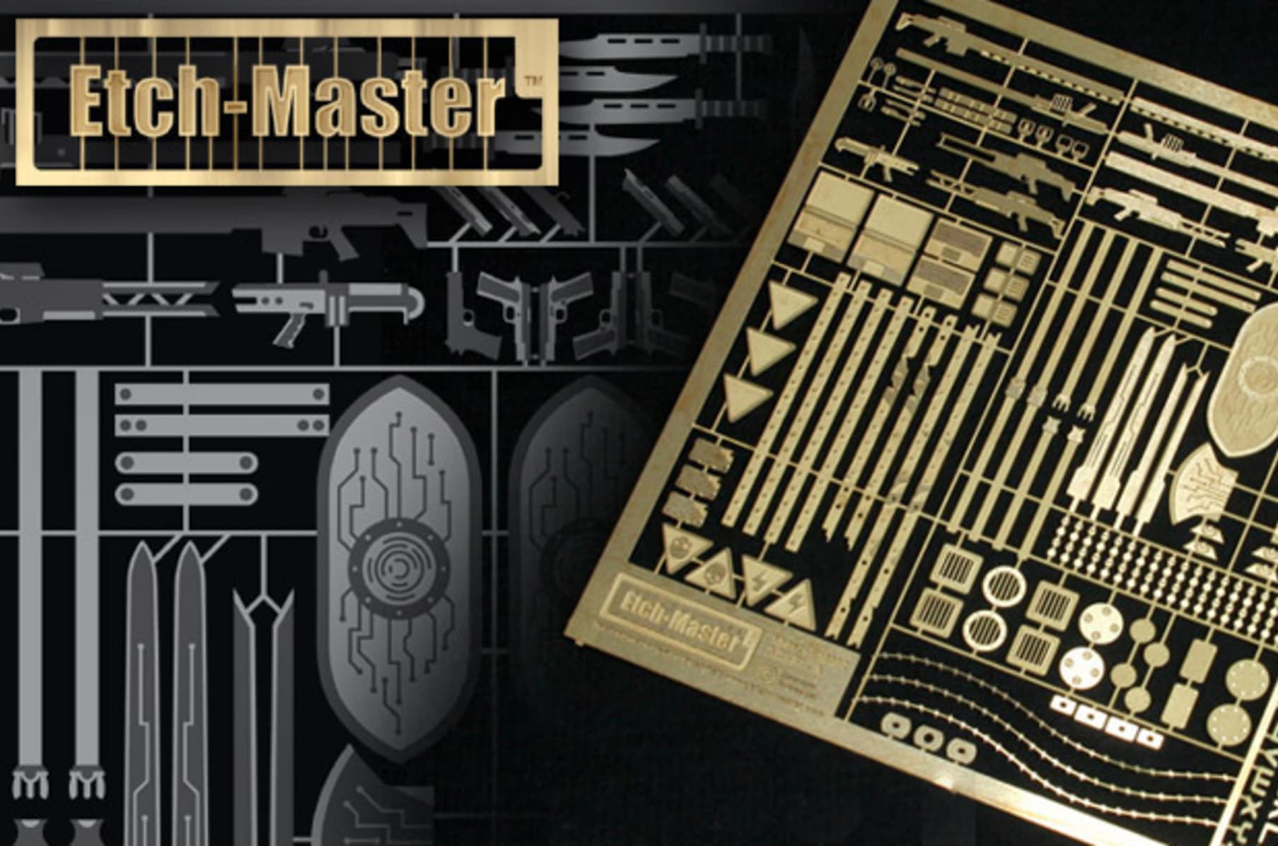 Etch-Master brass-etch details for miniatures and scenery