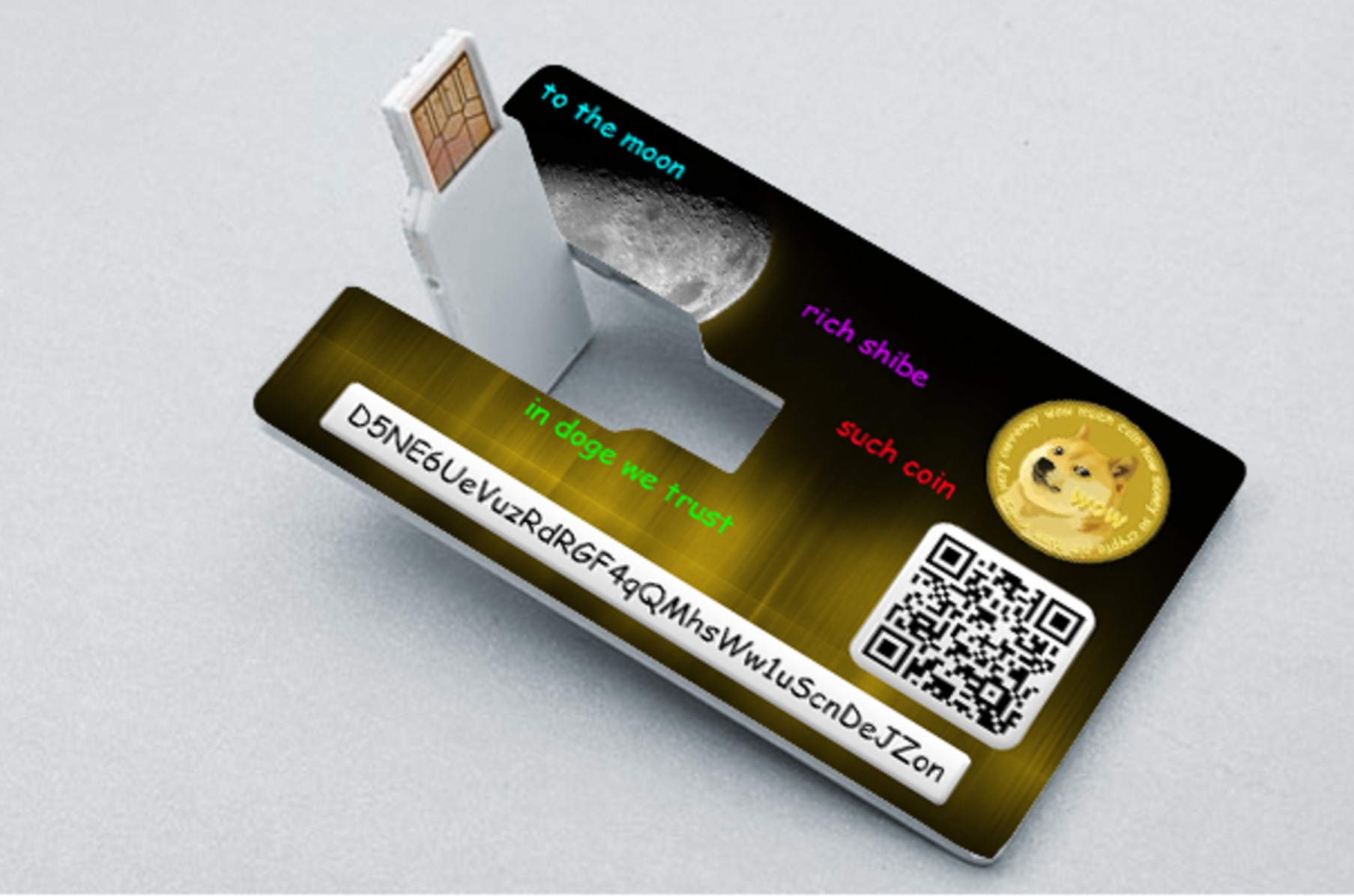 Dogecoin Backup Card Wallet Indiegogo