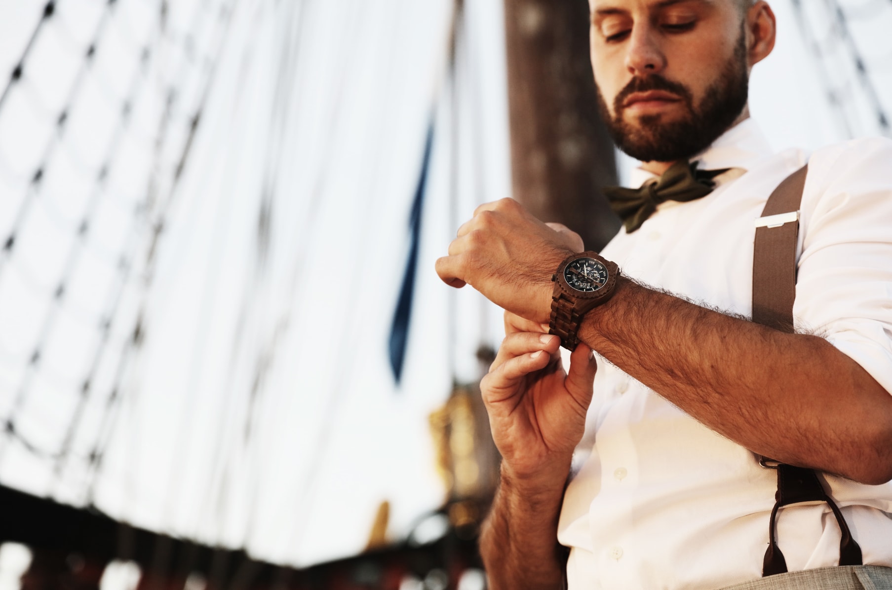 Troy wooden watch sales