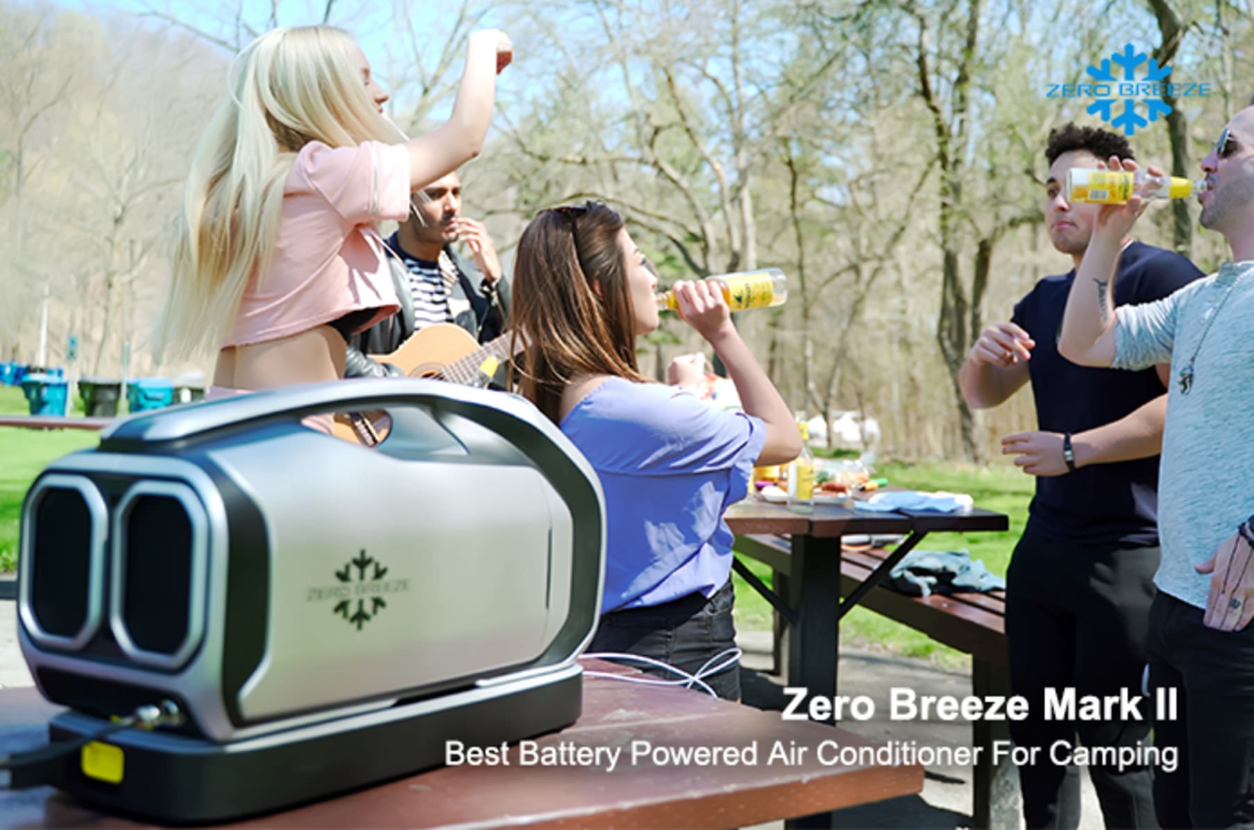 Zero Breeze Mark Ⅱ battery power portable AC | Indiegogo