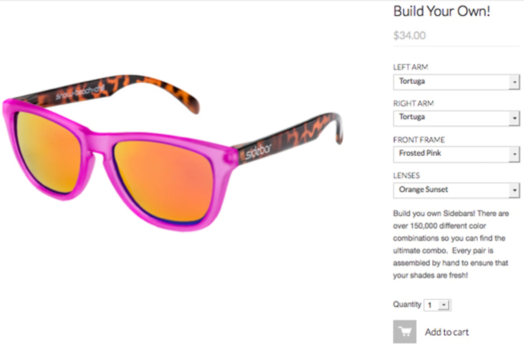 Build your sunglasses store
