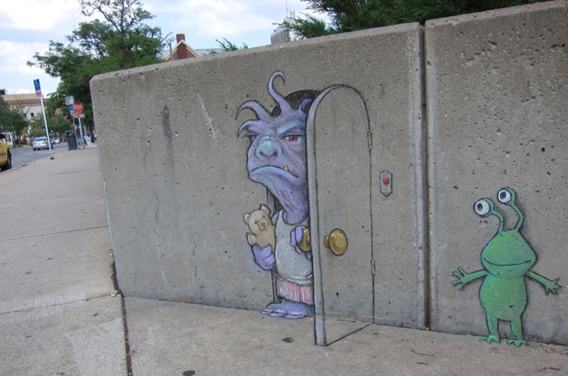 Temporary But Preserved Chalk Art By David Zinn Indiegogo