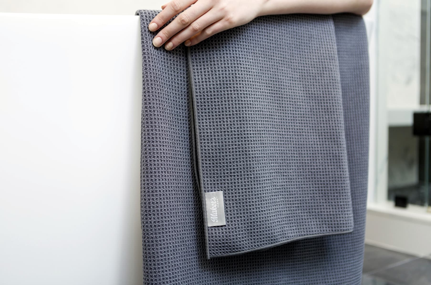 Maker S Clean Microfiber Waffle Weave Bath Towels Indiegogo