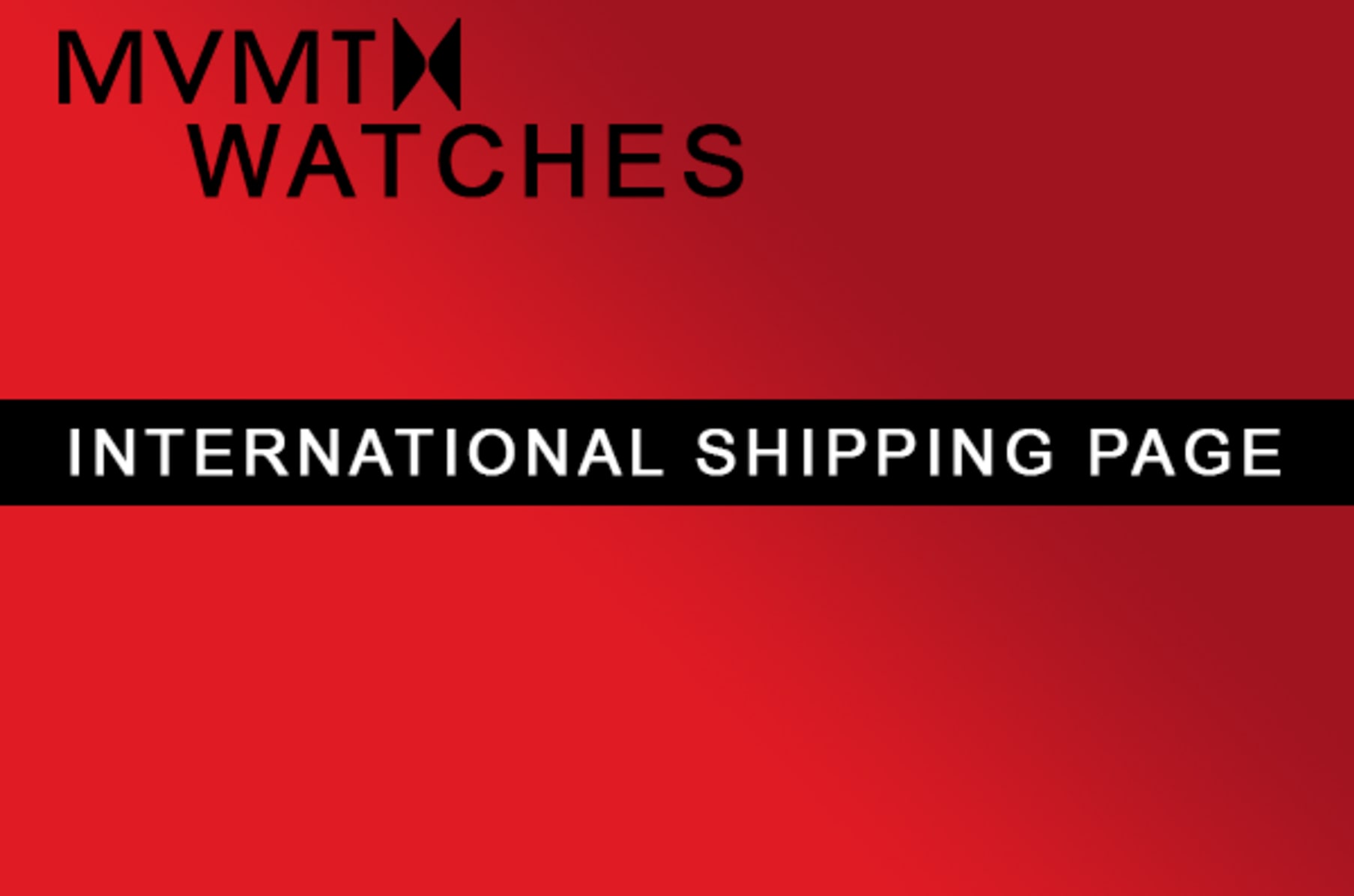 MVMT Watches International Shipping Indiegogo