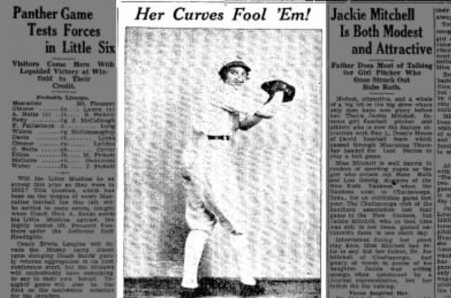Meet Jackie Mitchell, the girl who struck out Babe Ruth