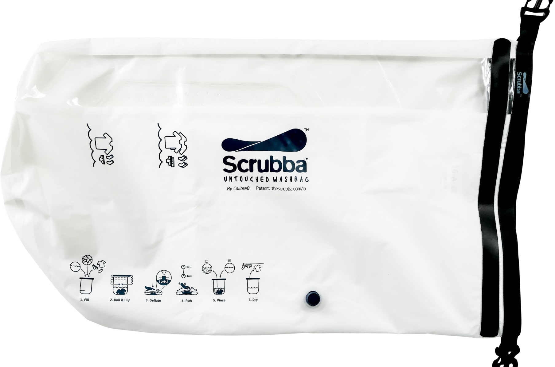 The Scrubba Wash Bag - A good way to fold the Scrubba wash bag for