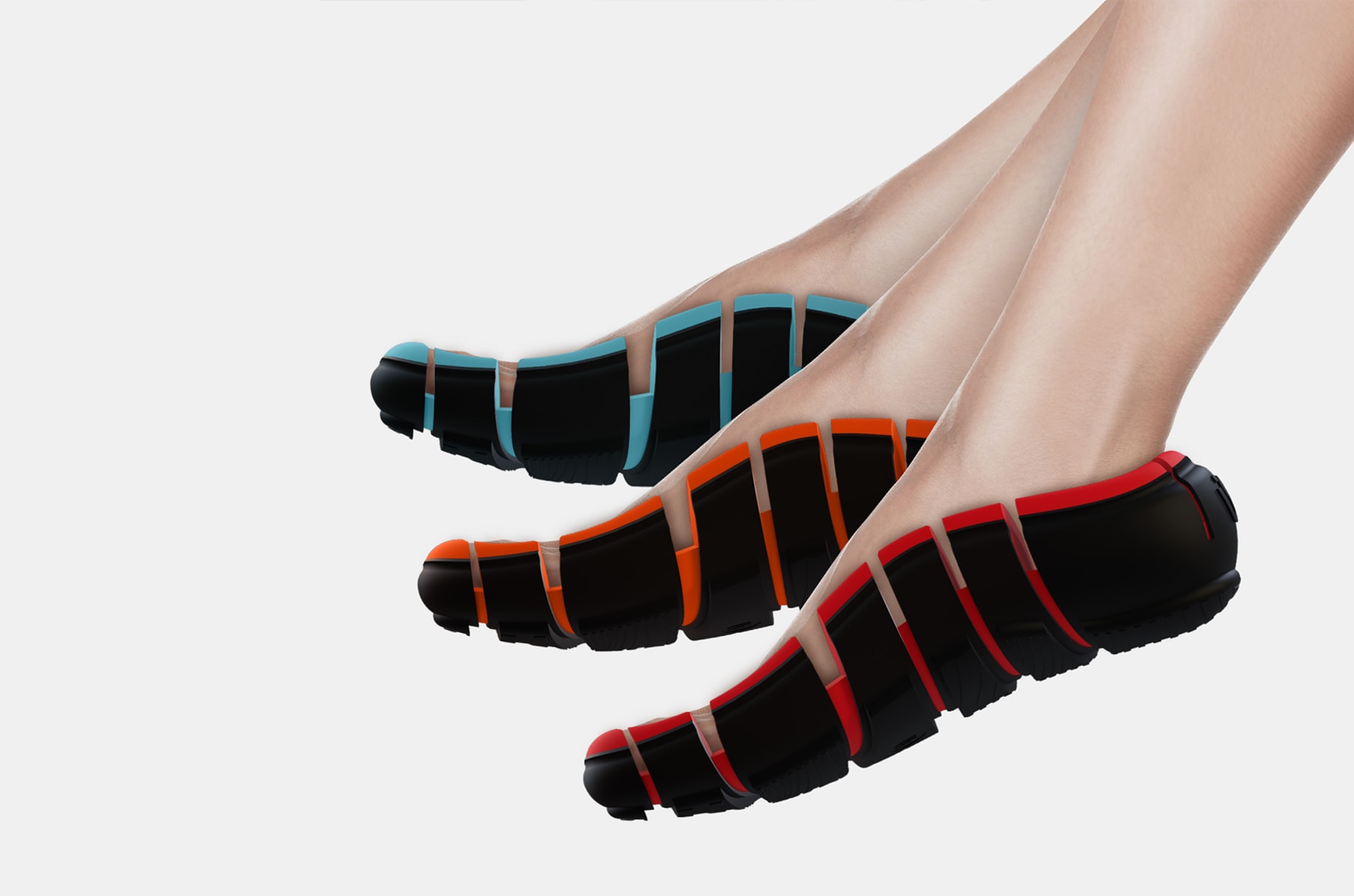 Link smashes the sneaker and flip-flop together to create a weird wearable  outsole