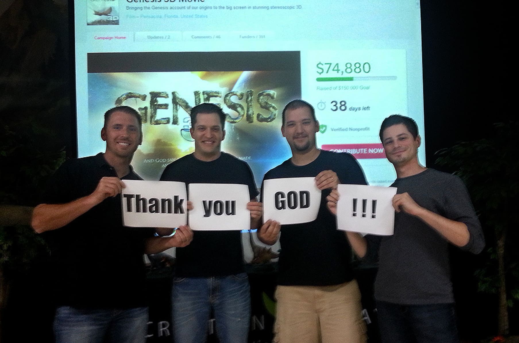 Genesis 3d Movie Indiegogo