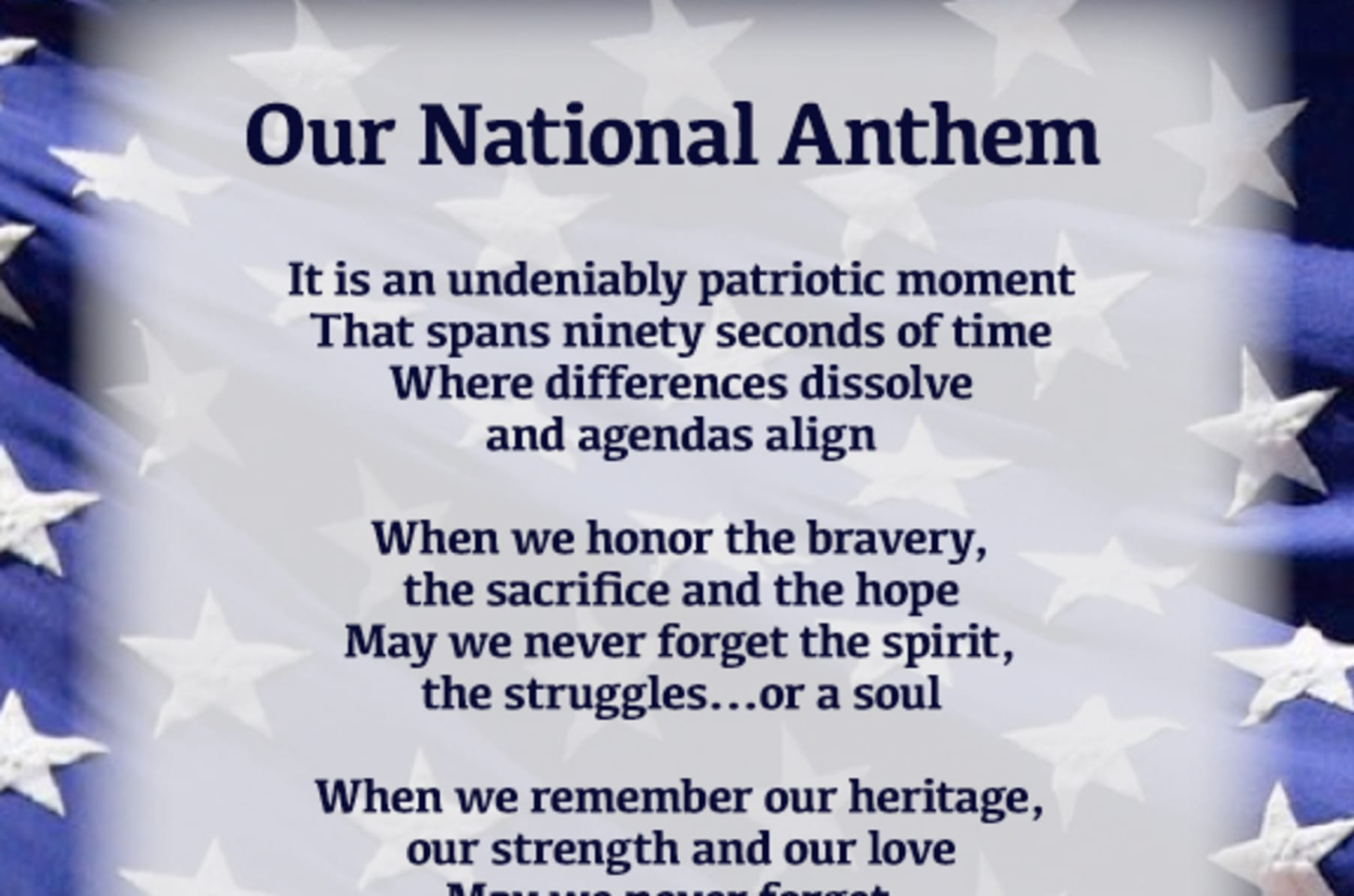 Singing Our National Anthem In All 50 States By 9 14 14 Indiegogo