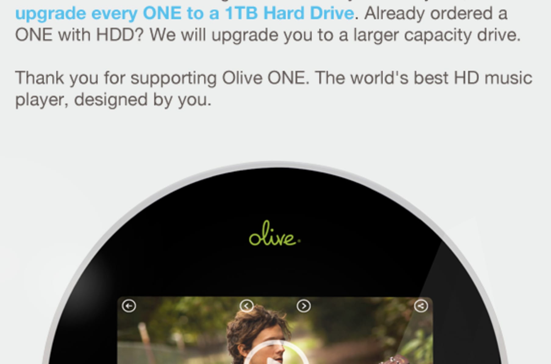 Olive One All In One Home Music Player Designed By You Indiegogo