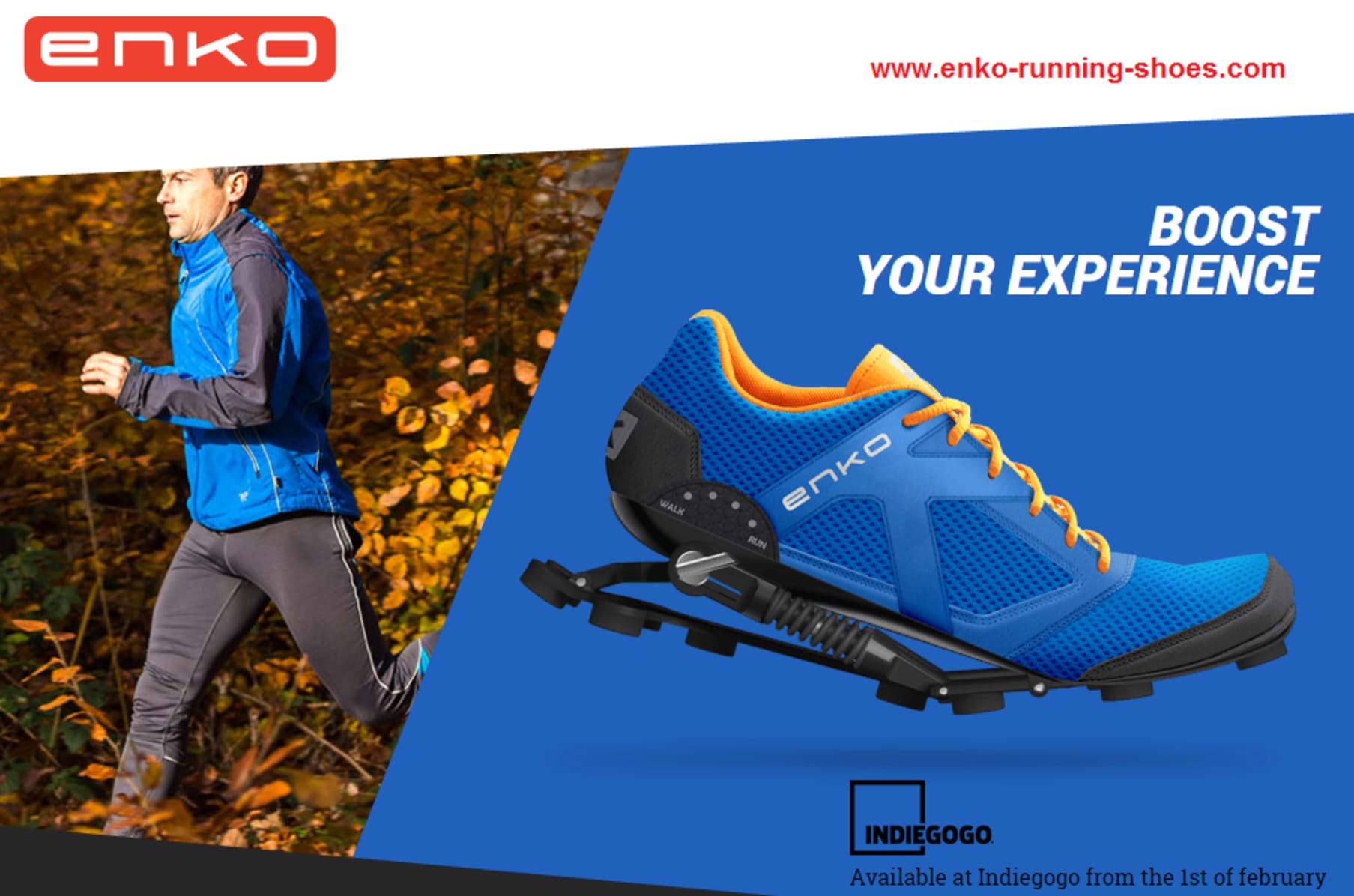 ENKO Running Shoe - Comfort and Power | Indiegogo