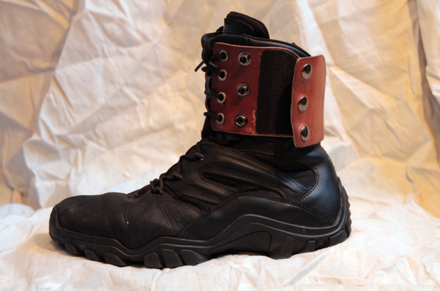 Boot Mounted Holster With Laced In Base Indiegogo