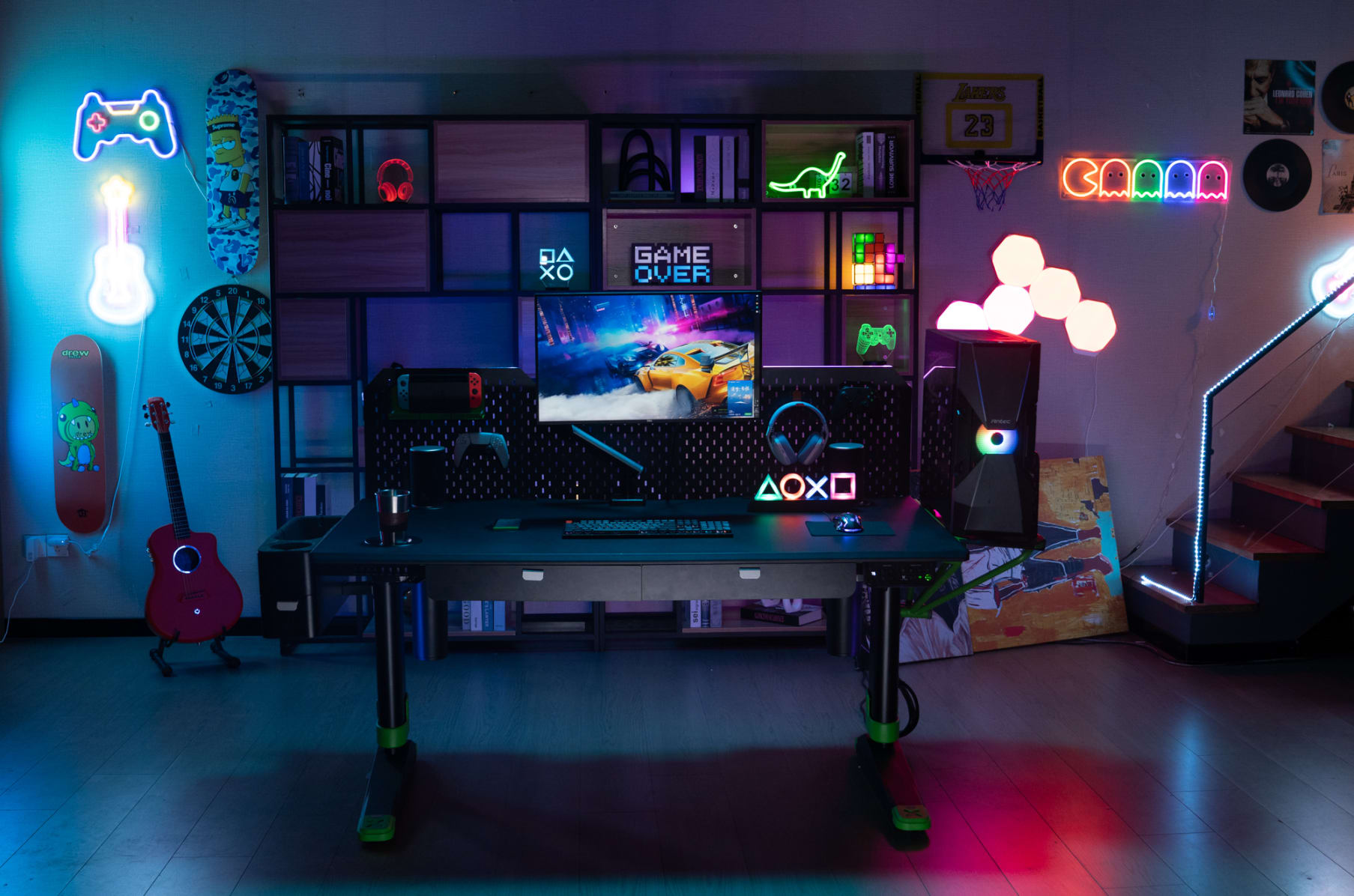 The CyberOne Gaming Desk: A Tech- and Storage-Heavy Design - Core77