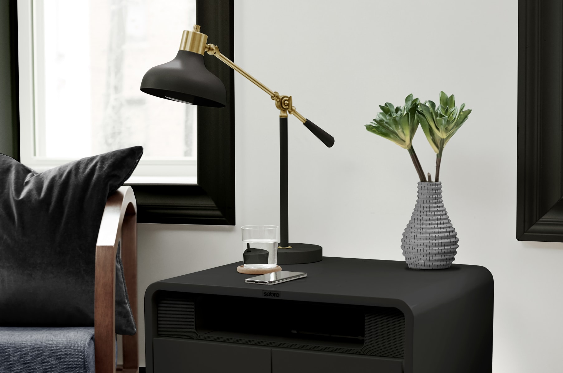 Buy sobro smart hot sale side table