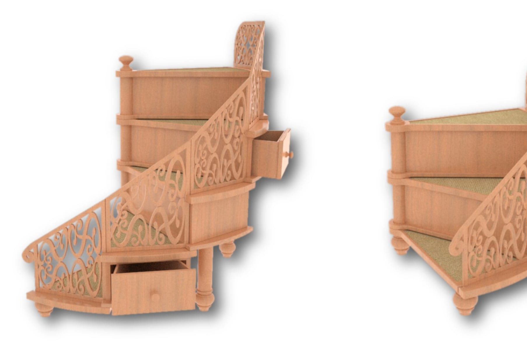 Going To The Dogs World s First Spiral Pet Stairs Indiegogo