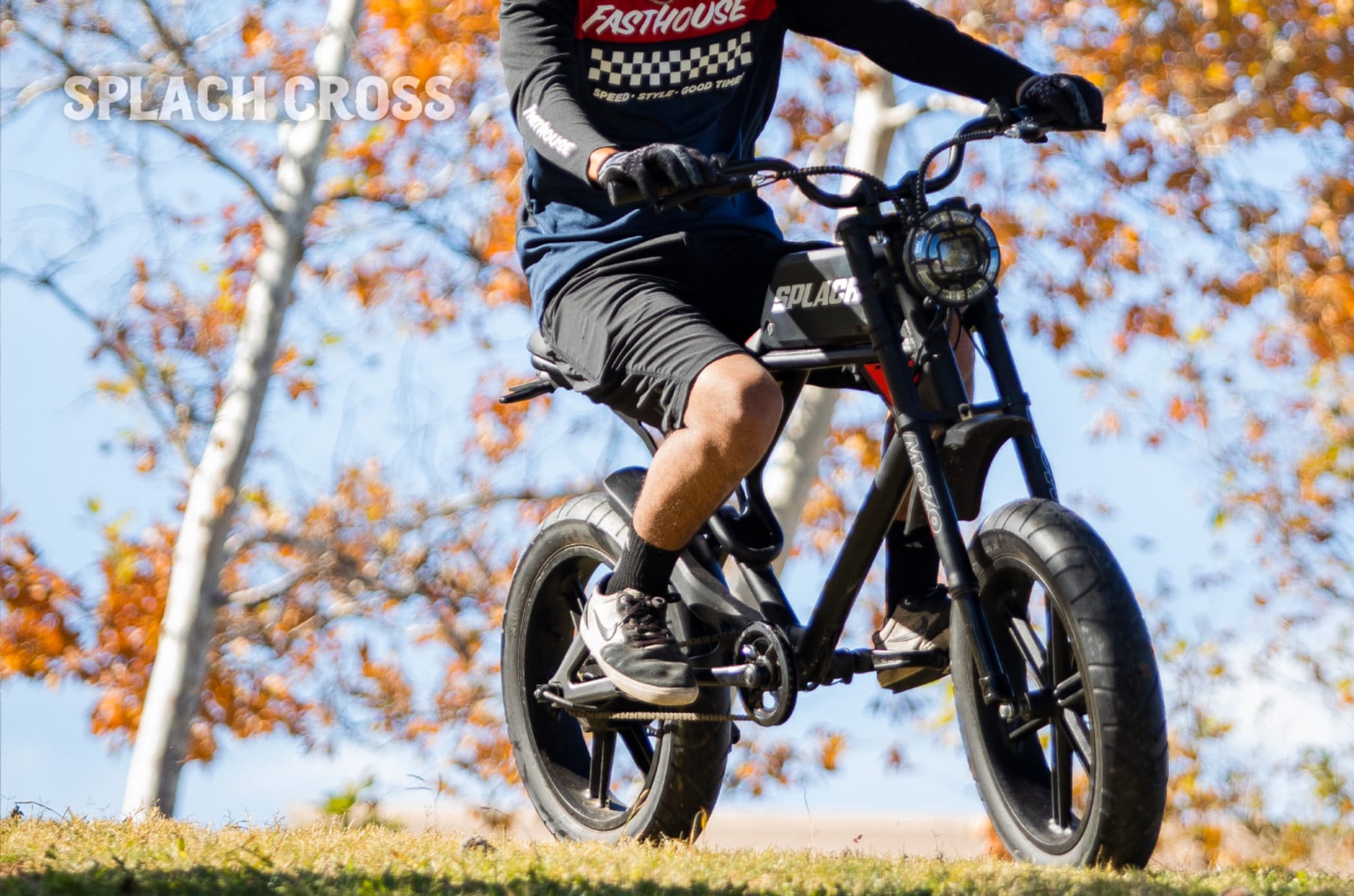 Electric shop bike cross