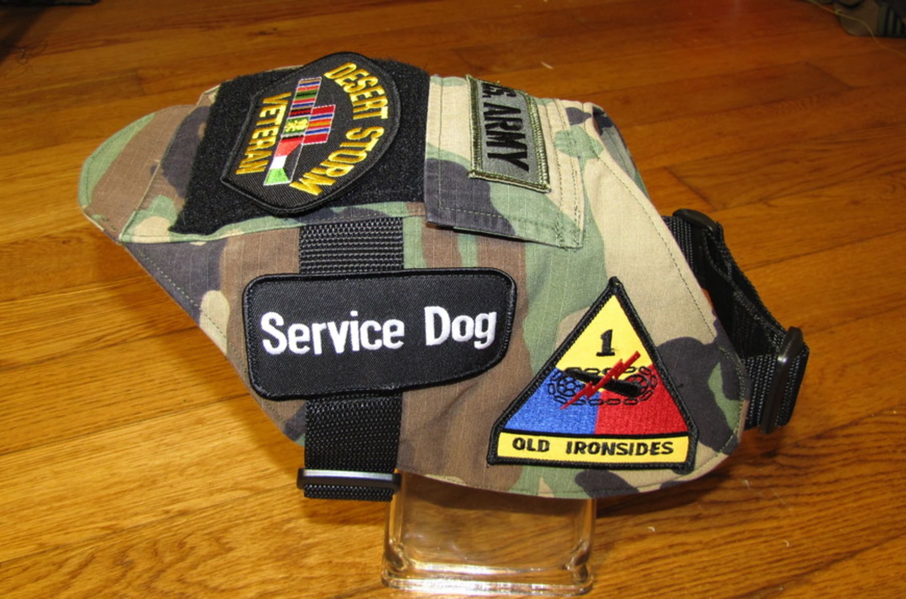 Disabled veteran service dog patches top