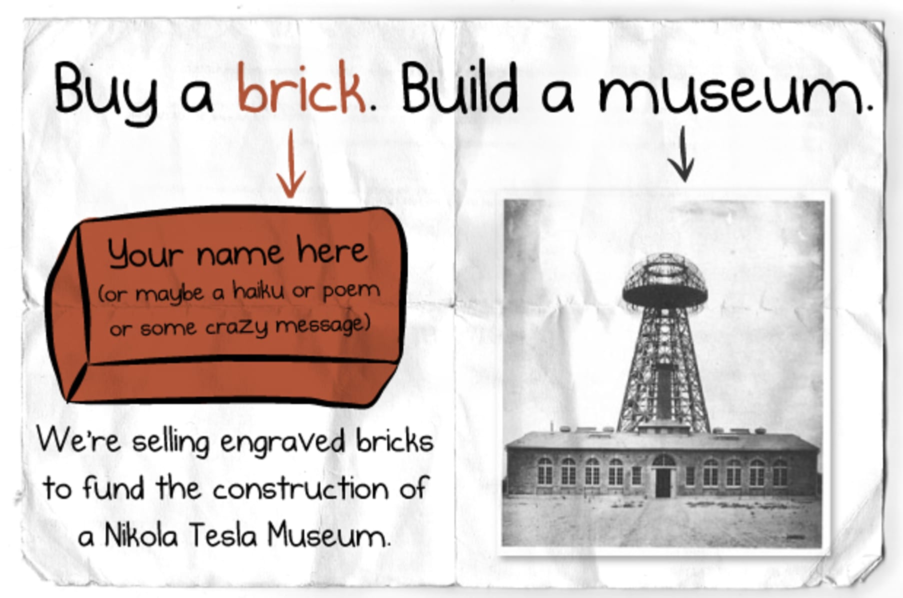 Buy A Brick For The Nikola Tesla Museum Indiegogo