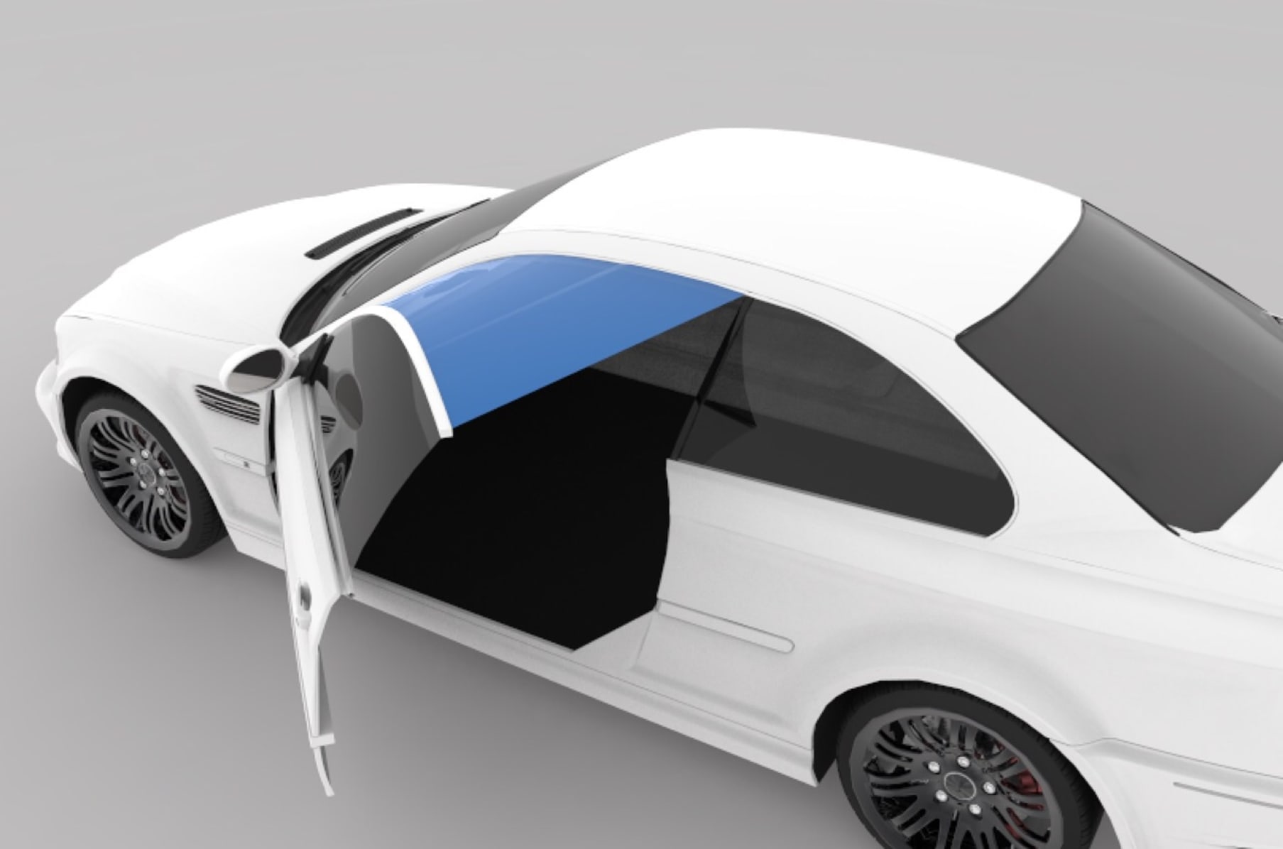 Car door clearance cover for rain