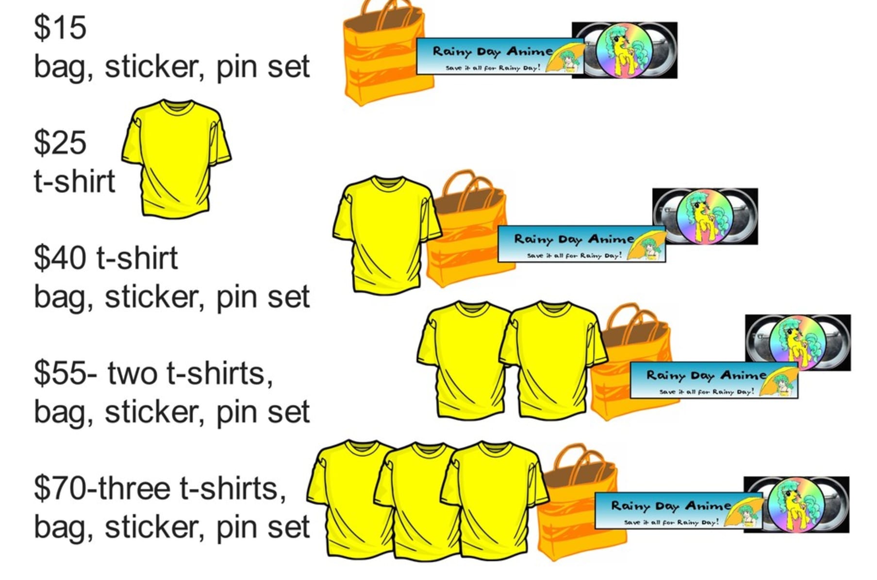 Rainy Day Anime Wants To Make T Shirts And More Indiegogo