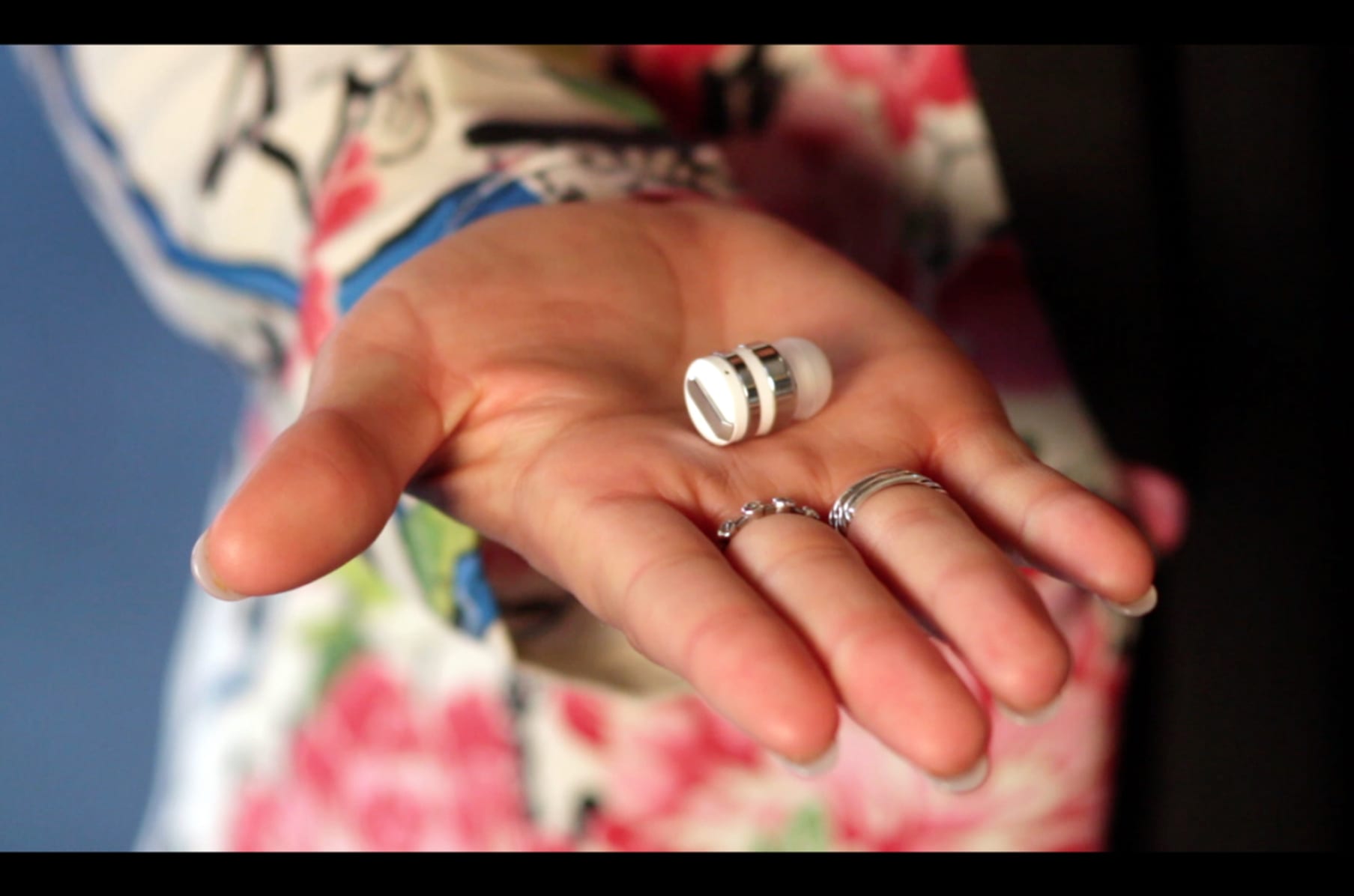 World's tiniest bluetooth headset top