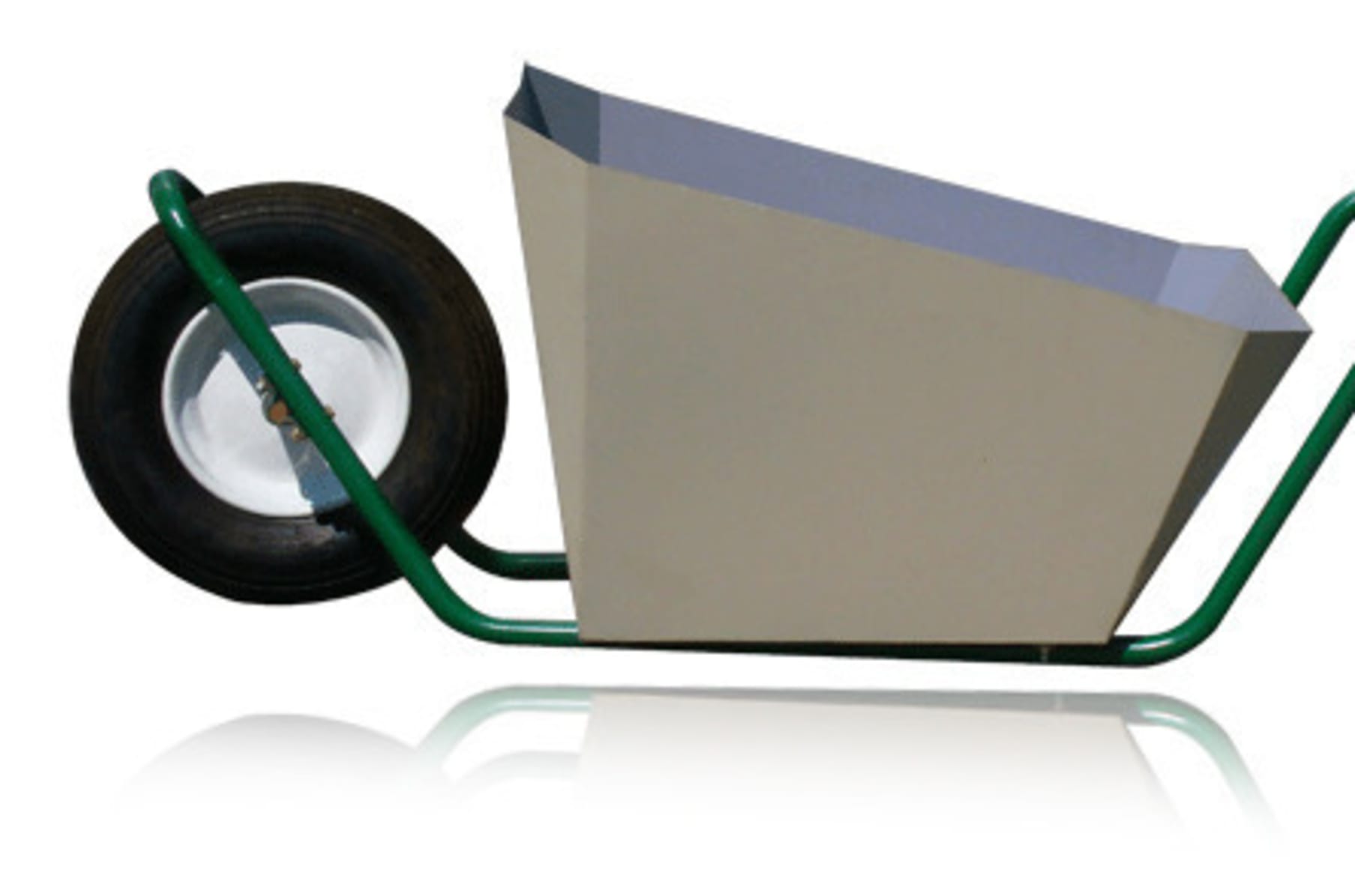 Low shop profile wheelbarrow