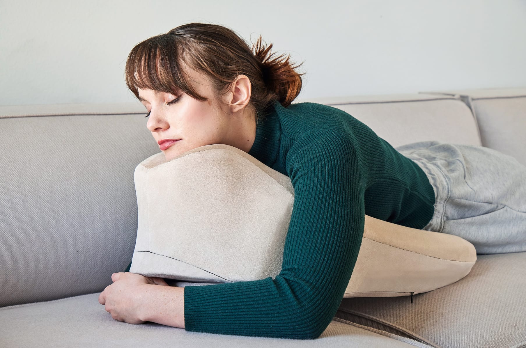 The Prone Pillow Is Designed To Comfortably Work or Read While Lying On  Your Stomach