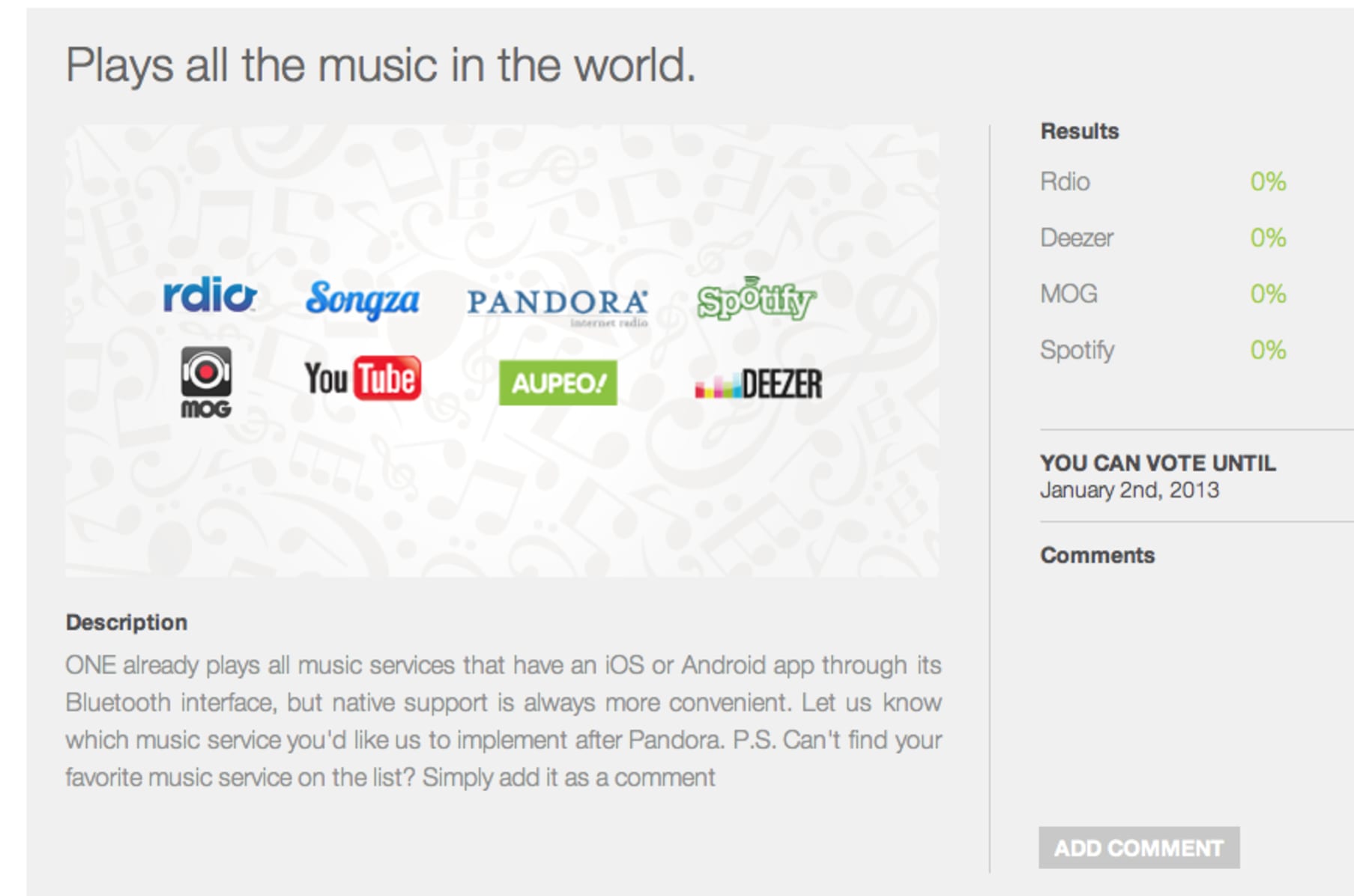 Olive One All In One Home Music Player Designed By You Indiegogo