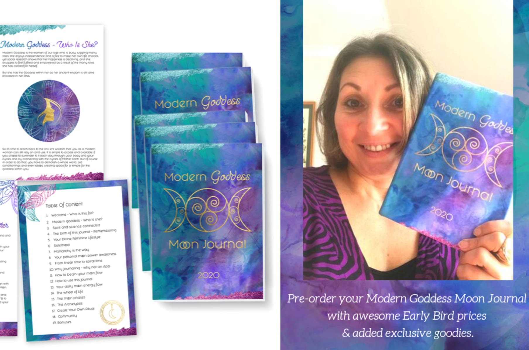 Modern Goddess Moon Journal Indiegogo