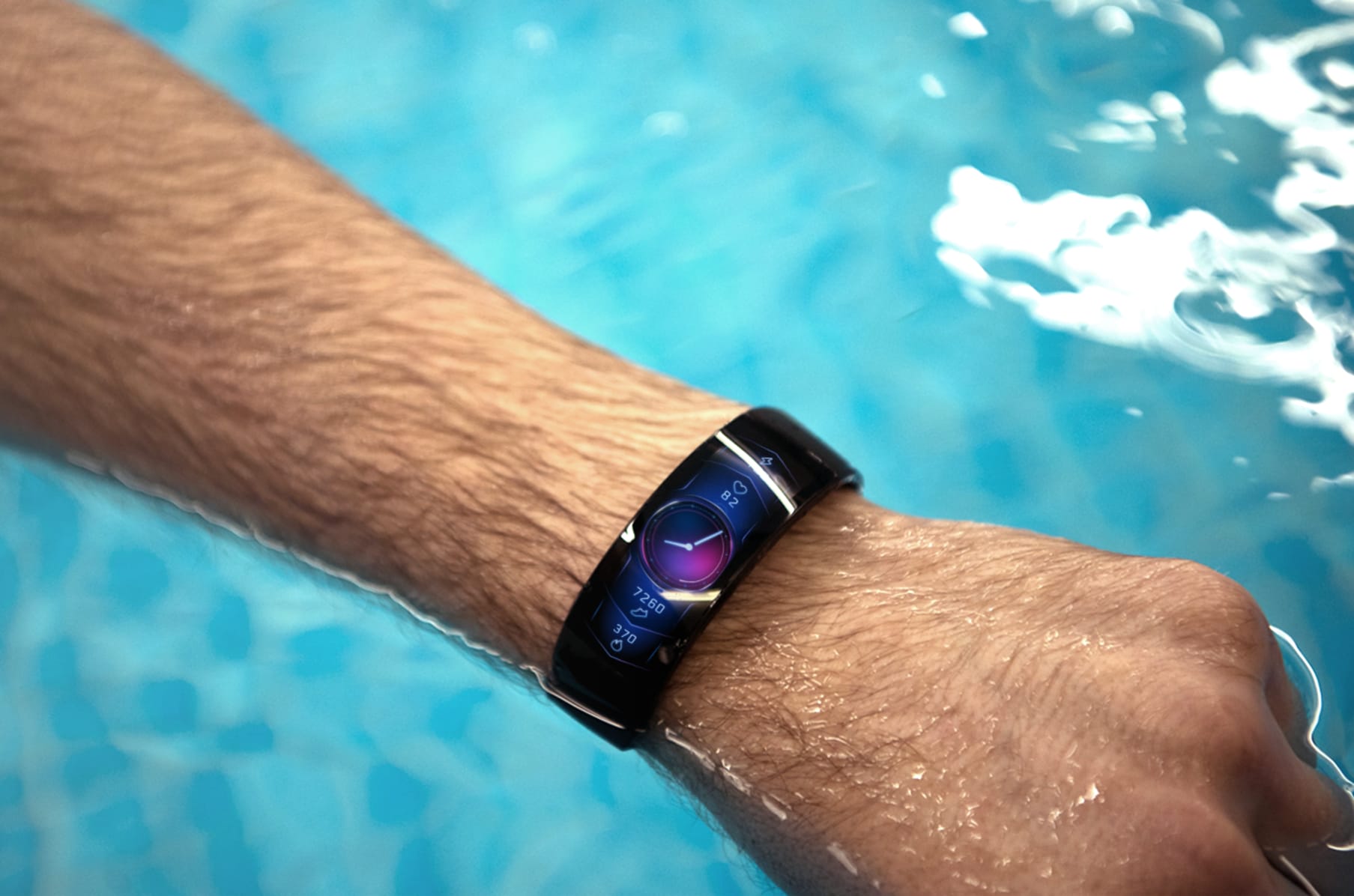 Smartwatch curved screen hot sale