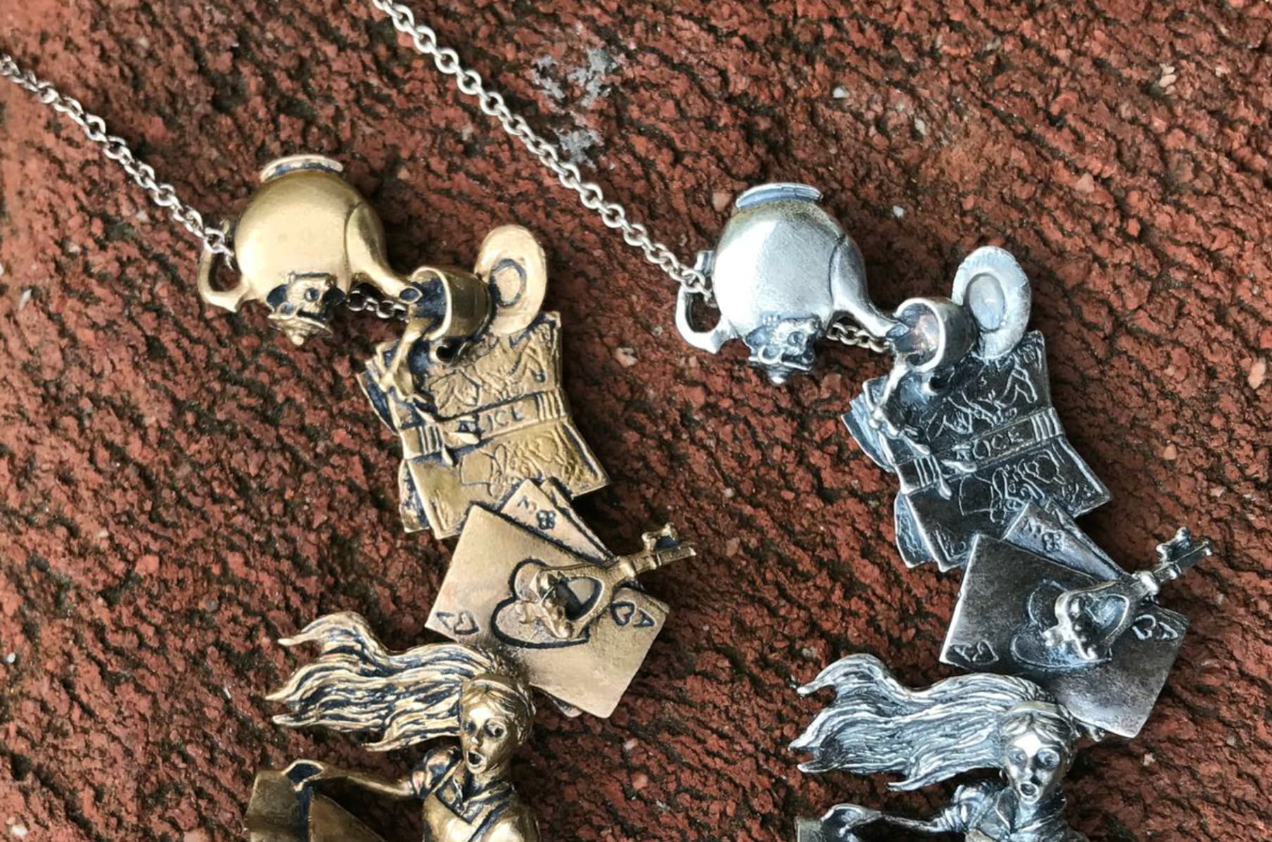 Sterling silver alice new arrivals in wonderland jewelry