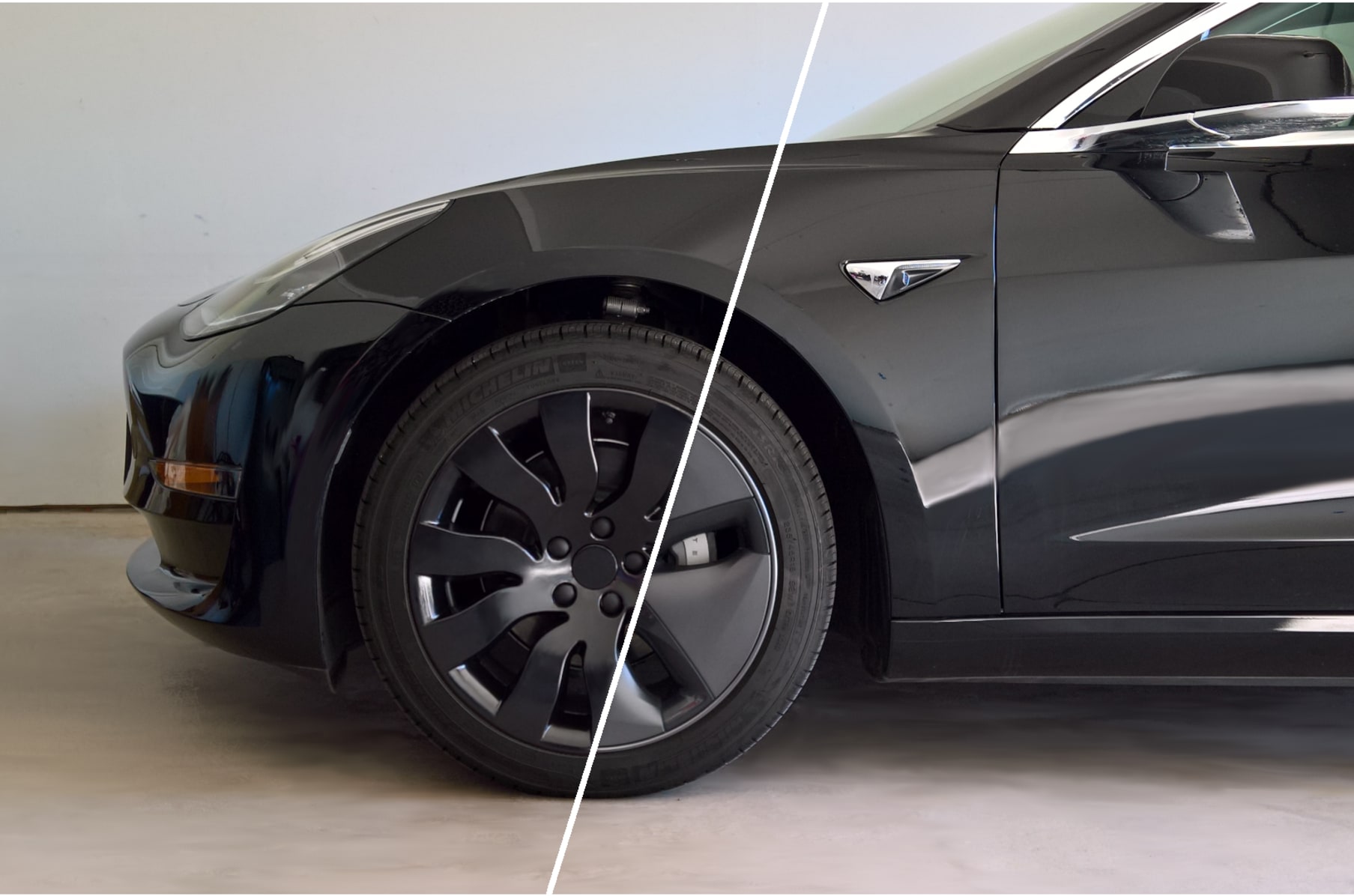 tesla wheels without cover