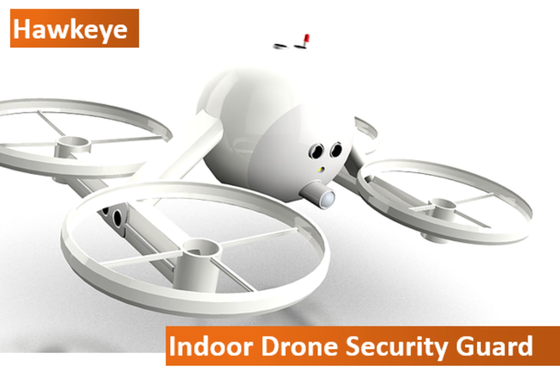 Indoor drone outlet security camera